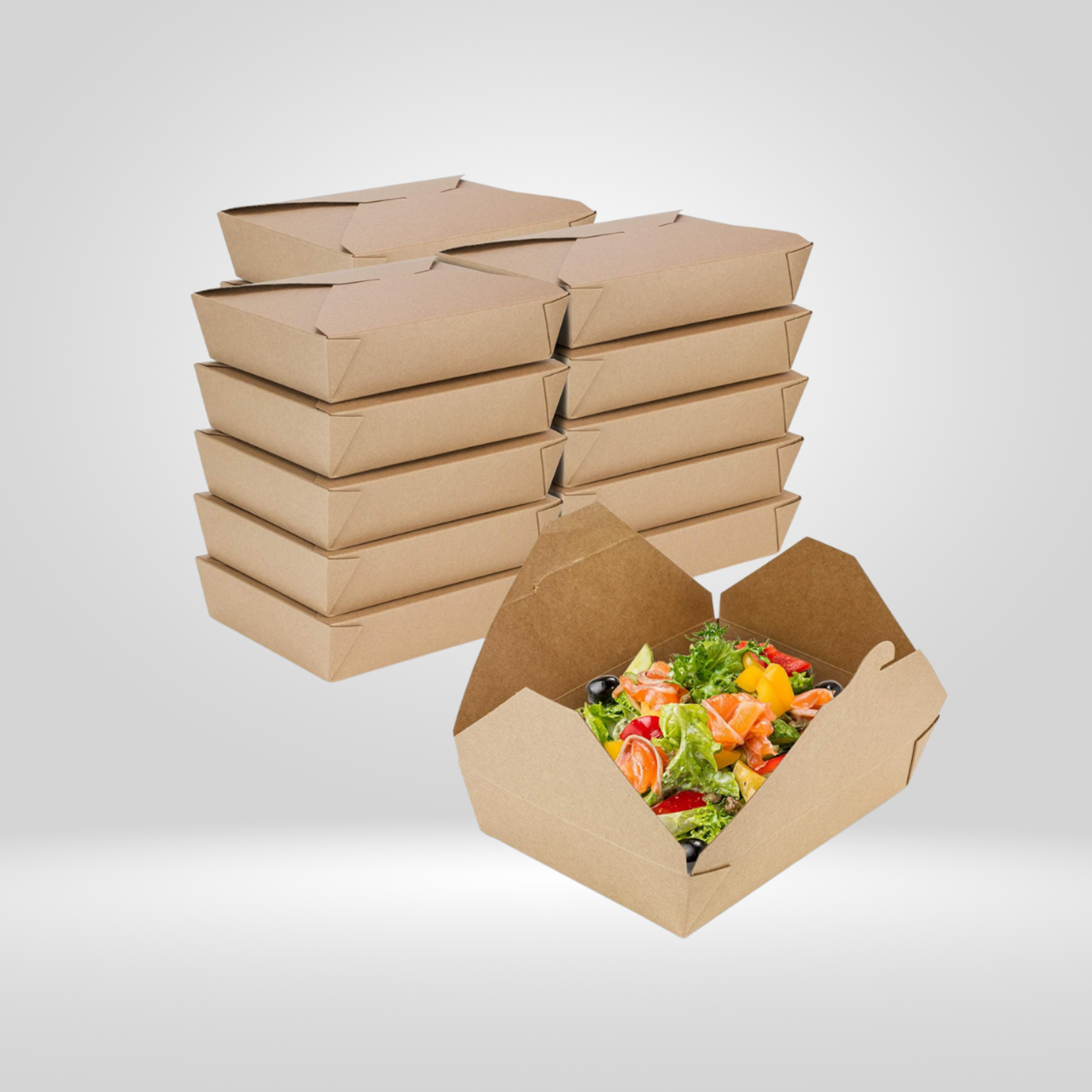 Agio Agio - Kraft Paper Take-out Containers