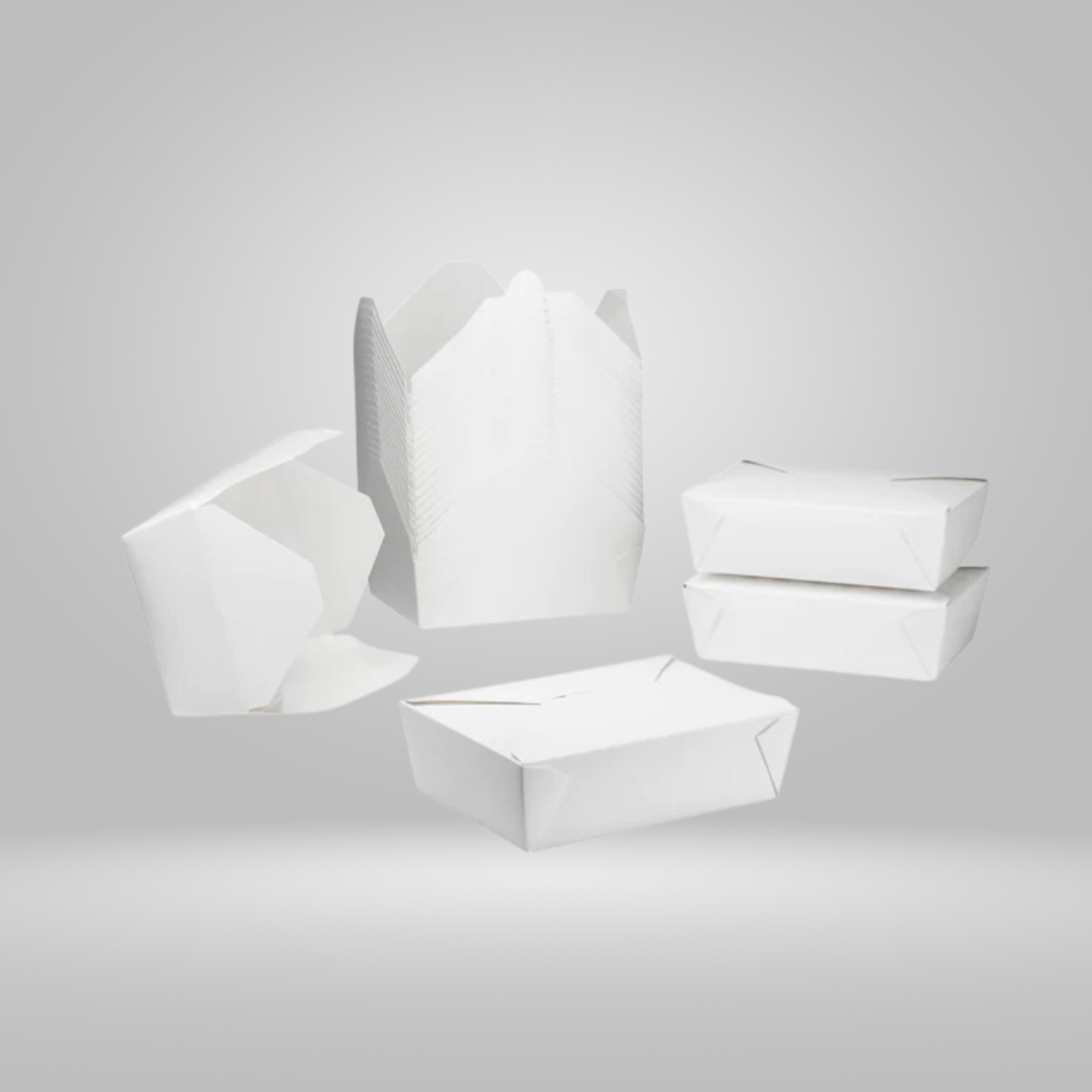 Agio Agio - White Paper Take Out  Containers