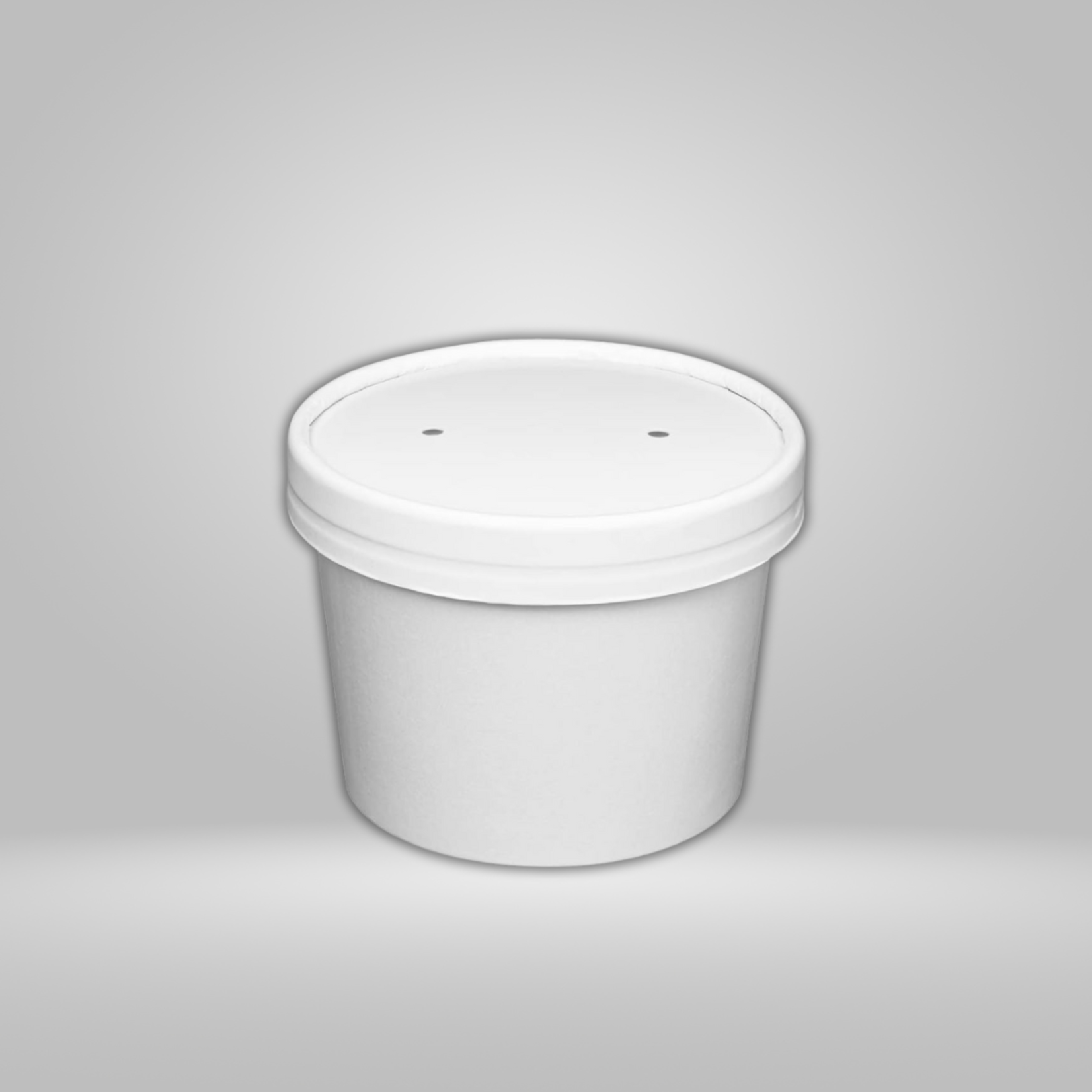 Togo Pak Togo Pak - White Paper Deli Containers Round Combo With Paper Lids