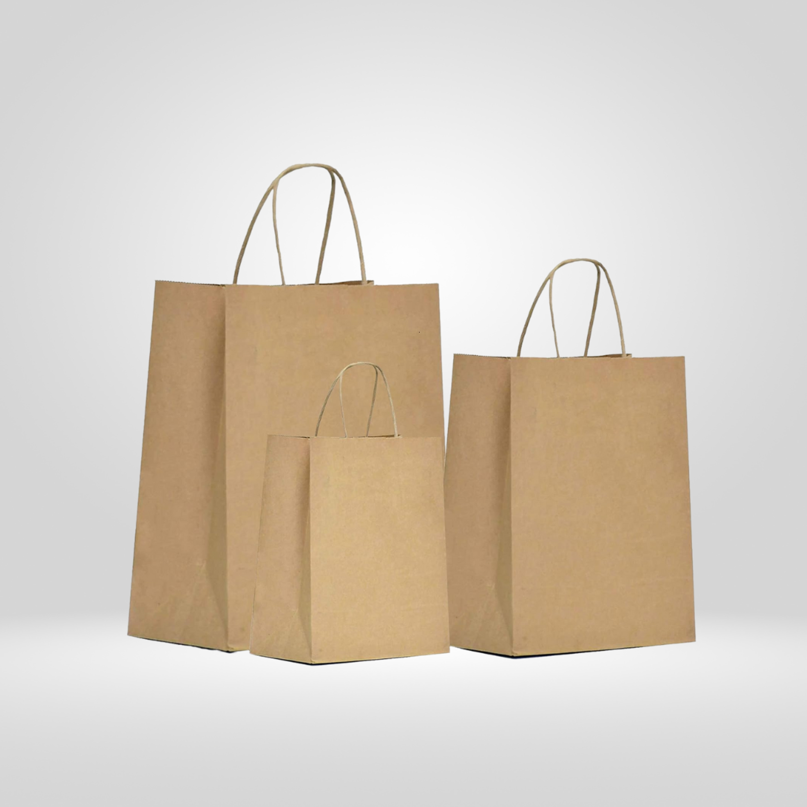 Gladway Togo Pak - Kraft Paper Bags with Twisted Handles