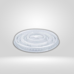 Buhaya Choice Buhaya - Clear Flat Cup Lids w/ Hole