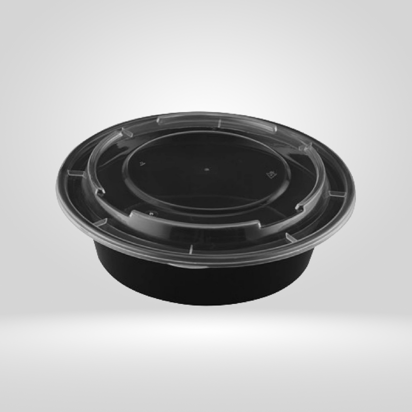 Acko - Food Packer Gladway - Black Round Microwavable Containers