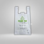 Agio Agio - Heavy Duty Reusable Eco-Friendly White T-Shirt Bags