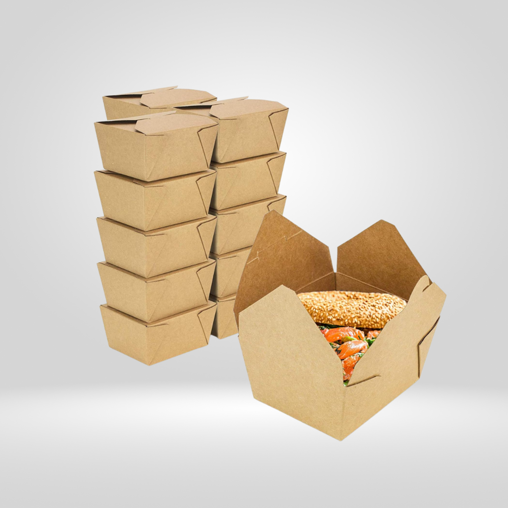 Acko - Food Packer Acko - Kraft Paper Take-Out Box