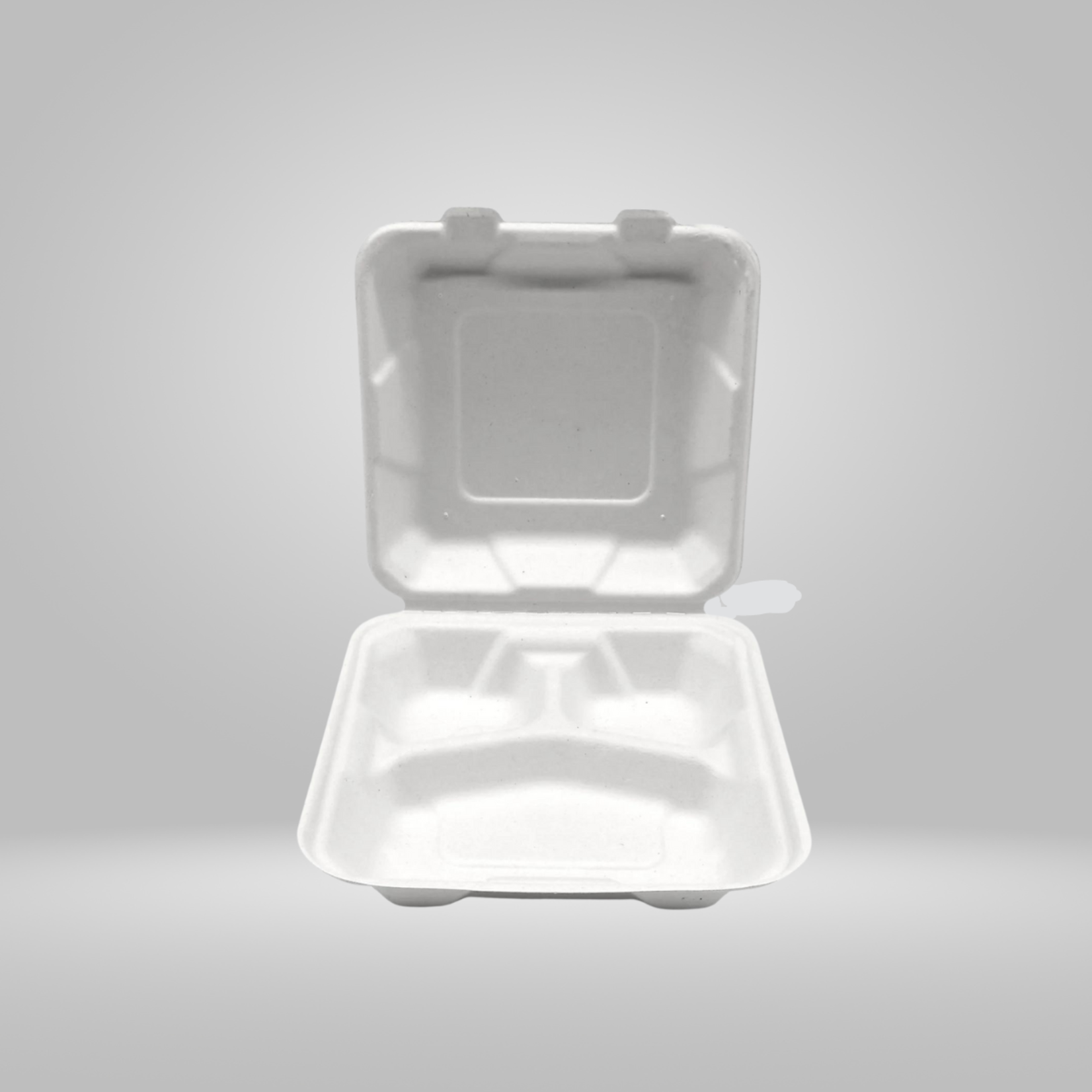 Gladway Gladway - White Bagasse Clamshell Containers