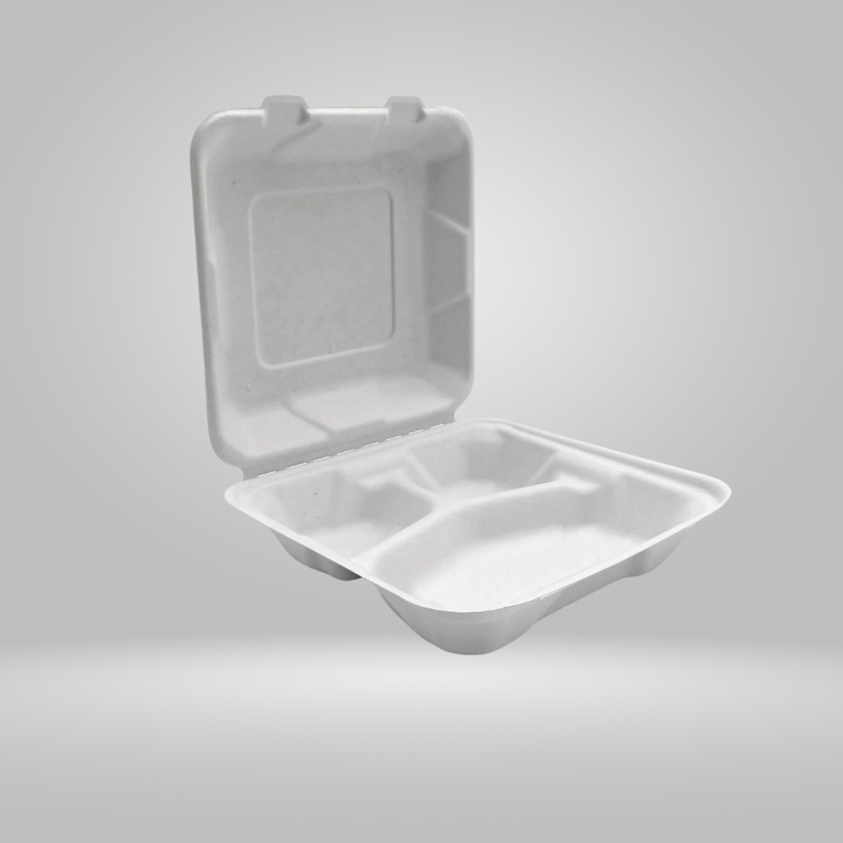 Gladway Gladway - White Bagasse Clamshell Containers