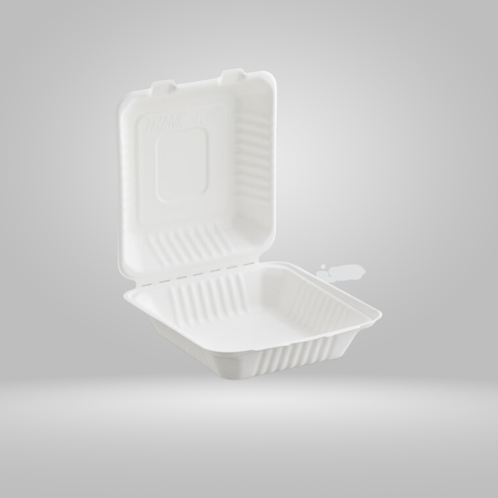 Gladway Gladway - White Bagasse Clamshell Containers