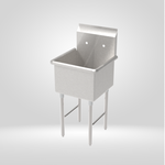 GSW USA GSW - 1 Compartment Sink - No Drain Board