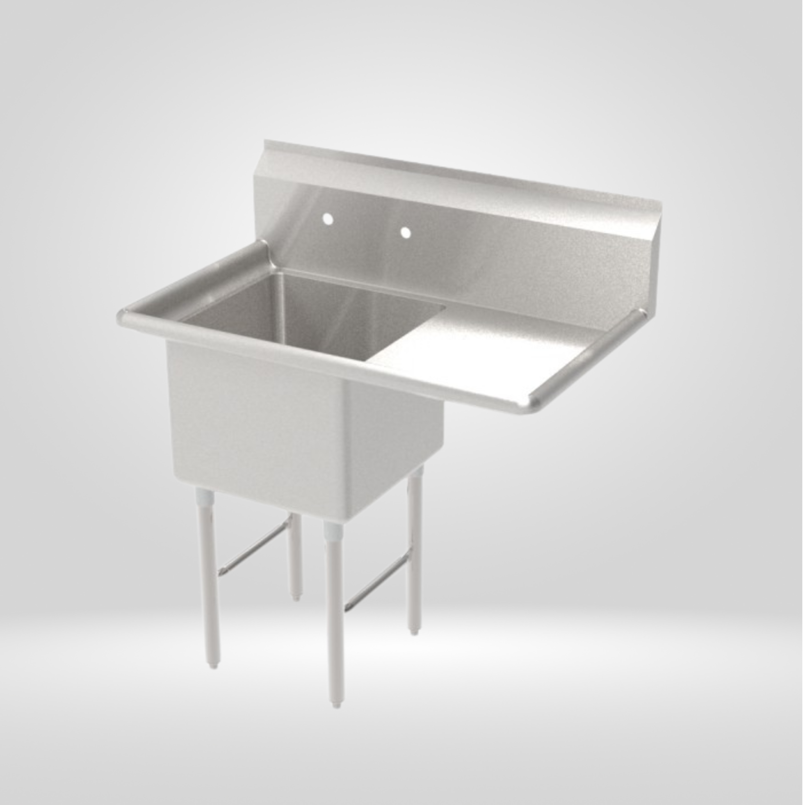 GSW USA GSW - 1 Compartment Sink - Right Drain Board