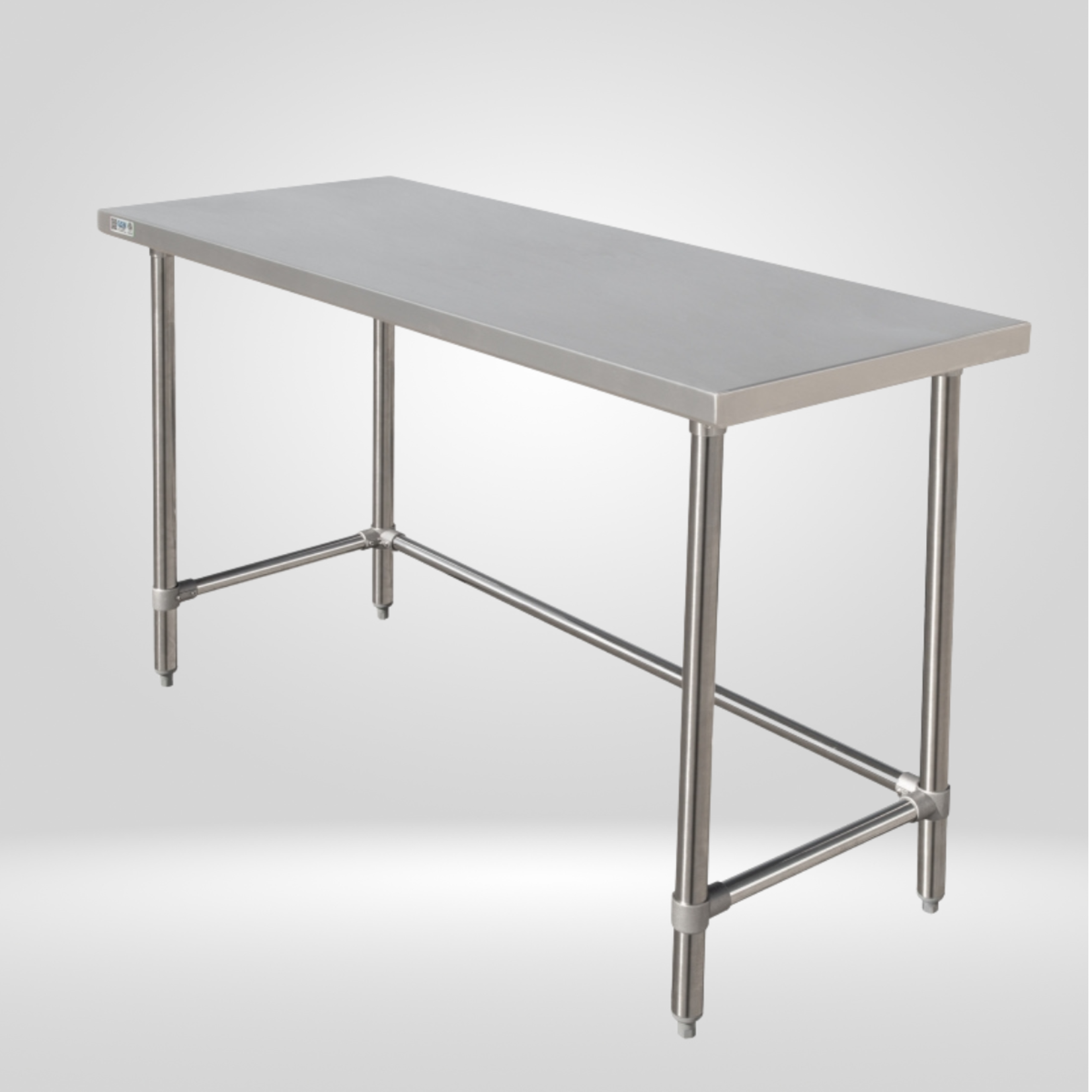 GSW USA GSW Work Table - All Stainless Steel, Flat Top Open Base (Purchase by calling (408) 499-0343)