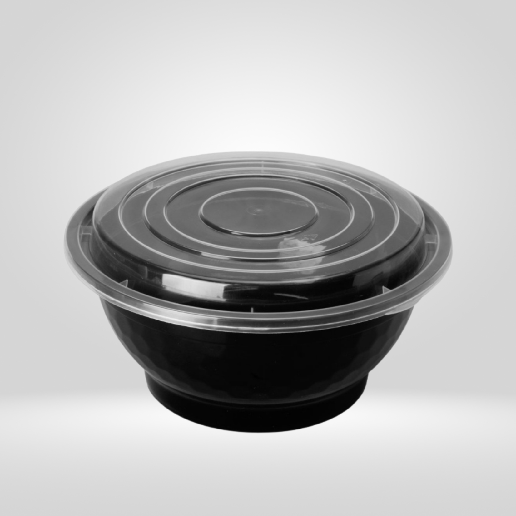 Gladway Gladway - Black Microwavable Noodle Bowl with Lid