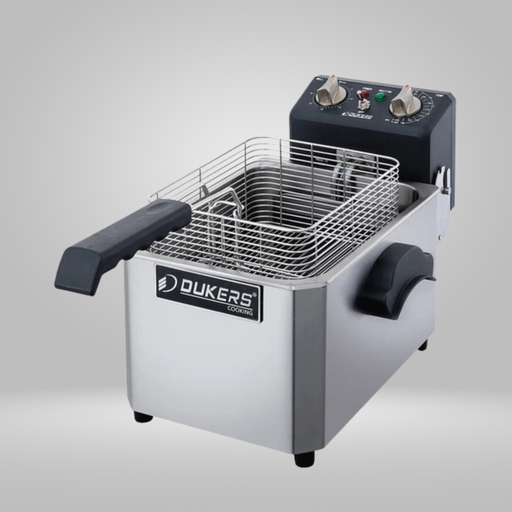 DUKERS DUKERS - 10lb One Basket Electric Countertop Fryer