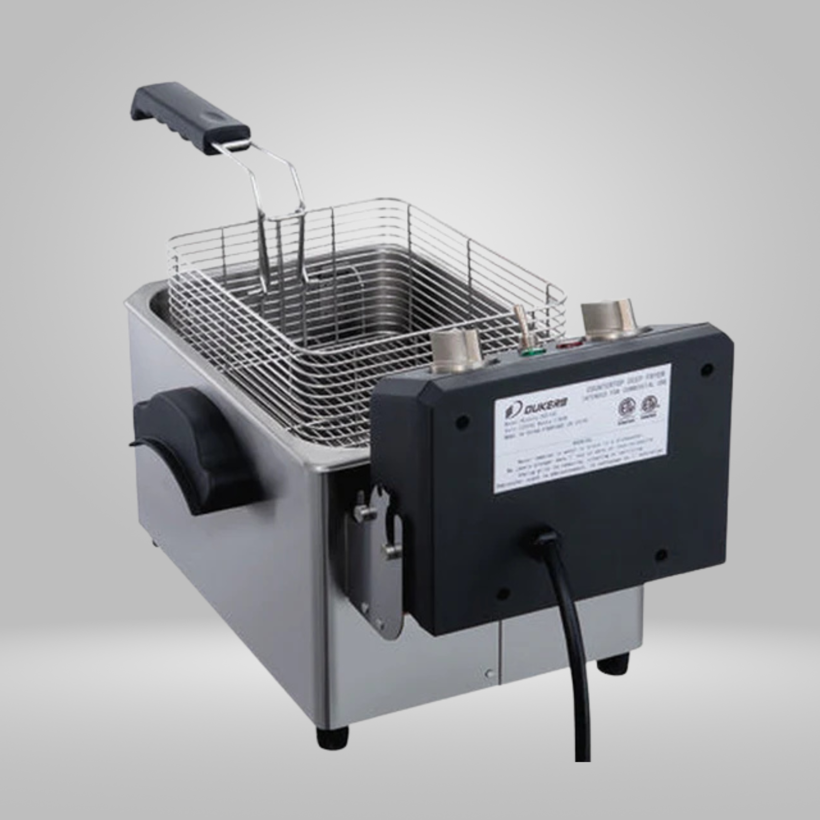 DUKERS DUKERS - 7lb Single Basket Electric Countertop Fryer