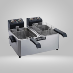 DUKERS DUKERS - 14lb Two Basket Electric Countertop Fryer