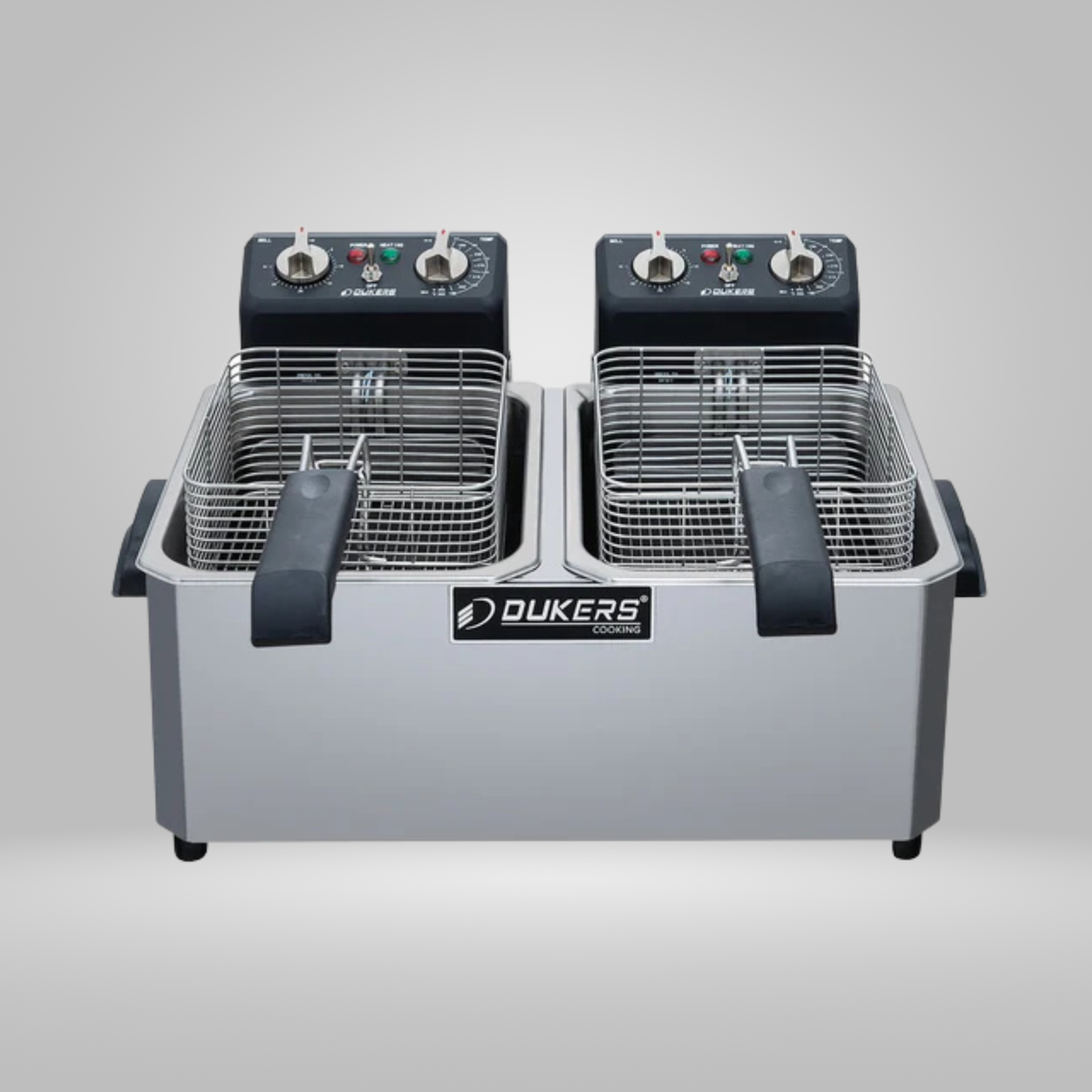 DUKERS DUKERS - 20lb Two Basket Electric Countertop Fryer