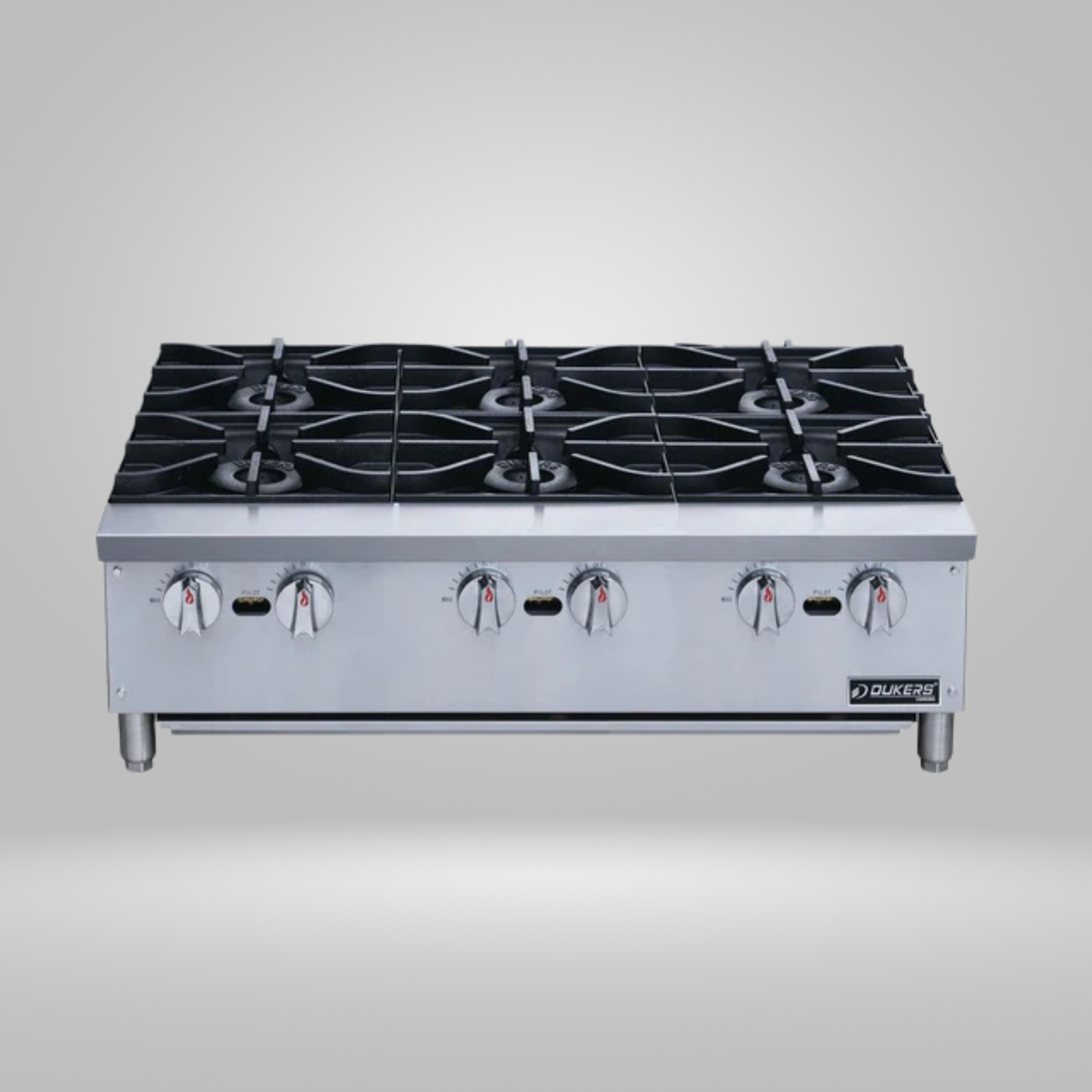 DUKERS DUKERS - Hot Plate with 6 Burners