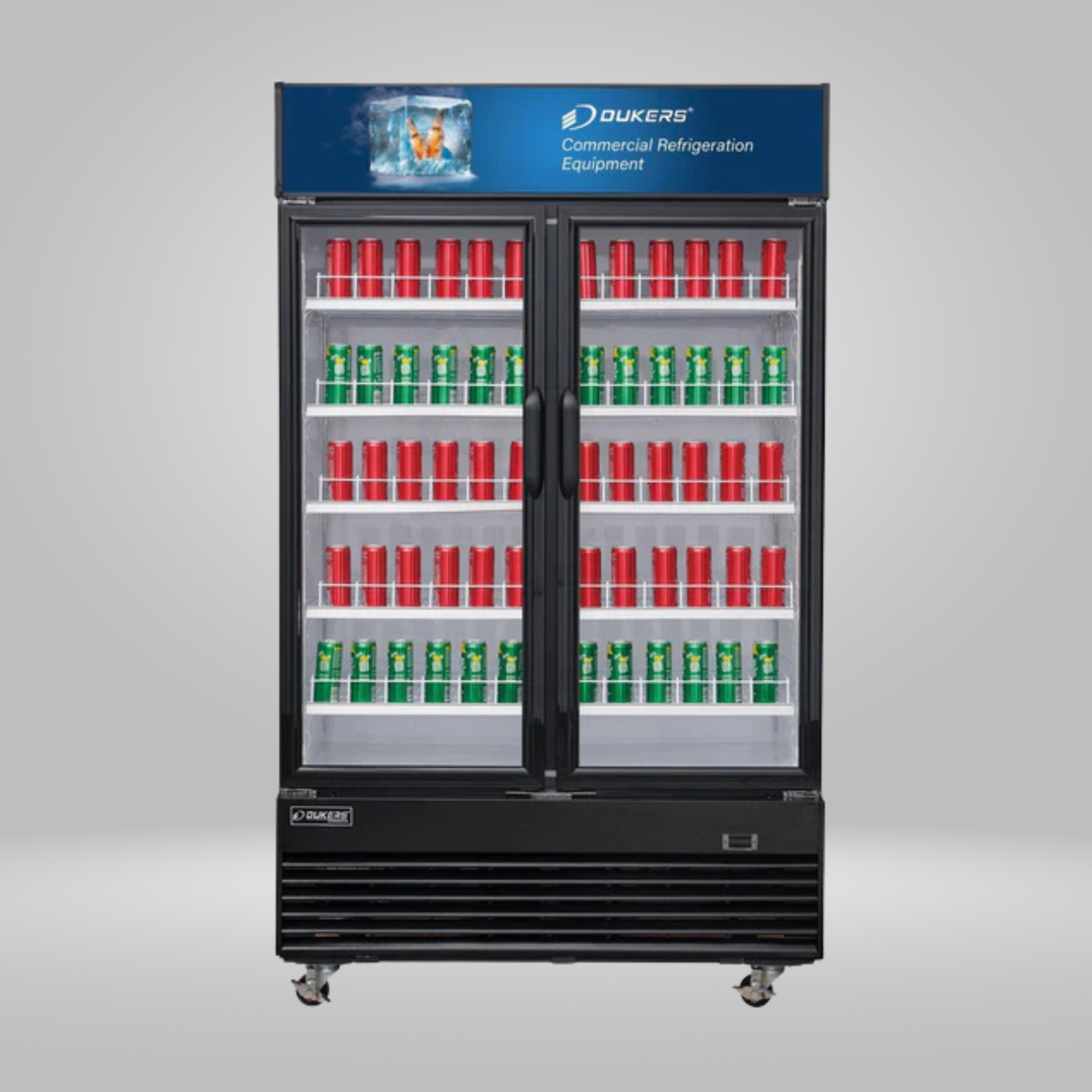 DUKERS DUKERS - 2-Door Glass Door Merchandisers Swing