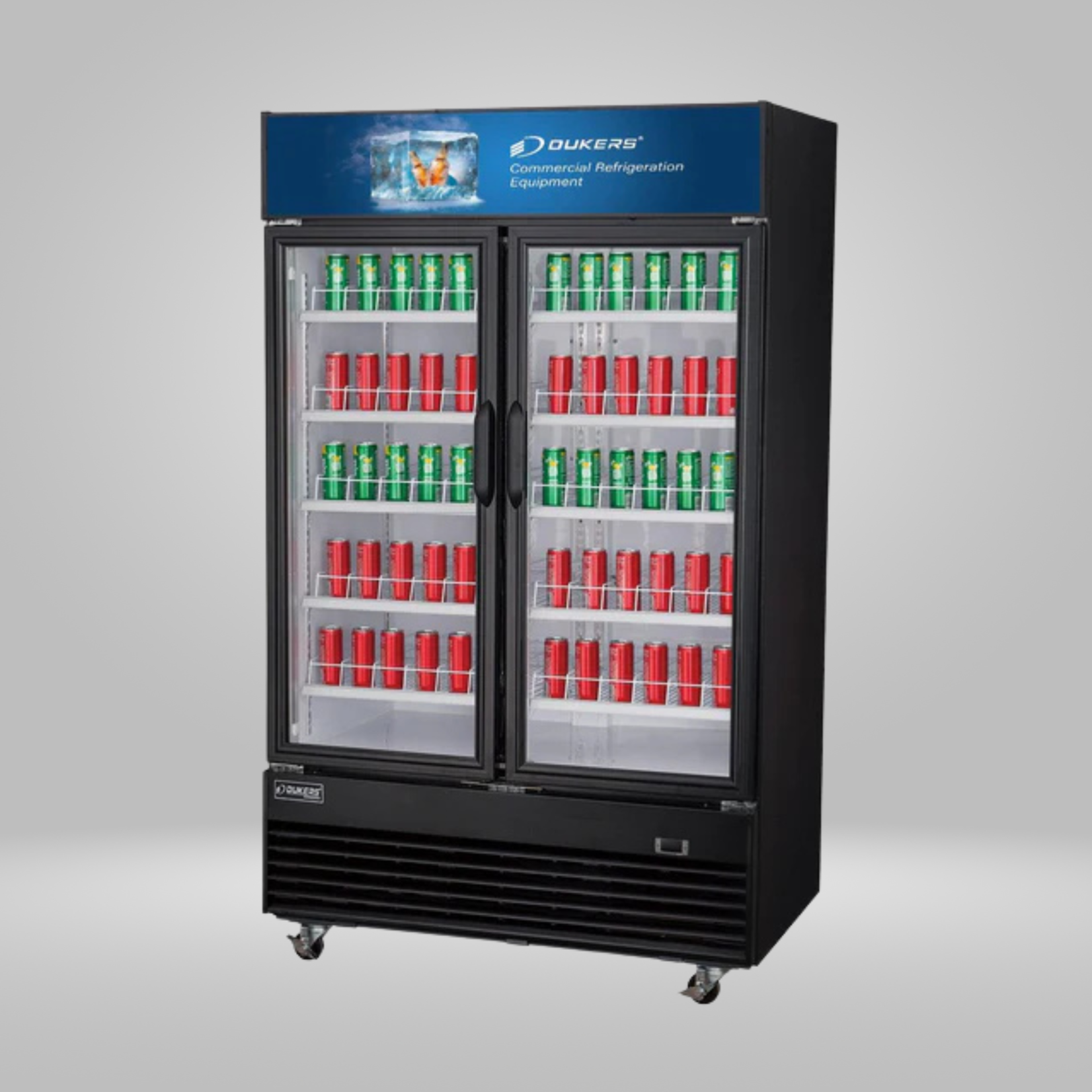 DUKERS DUKERS - 2-Door Glass Door Merchandisers Swing