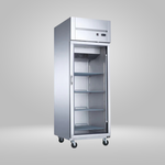 DUKERS DUKERS -  Top Mount Single Glass Door Commercial Reach-in Refrigerator