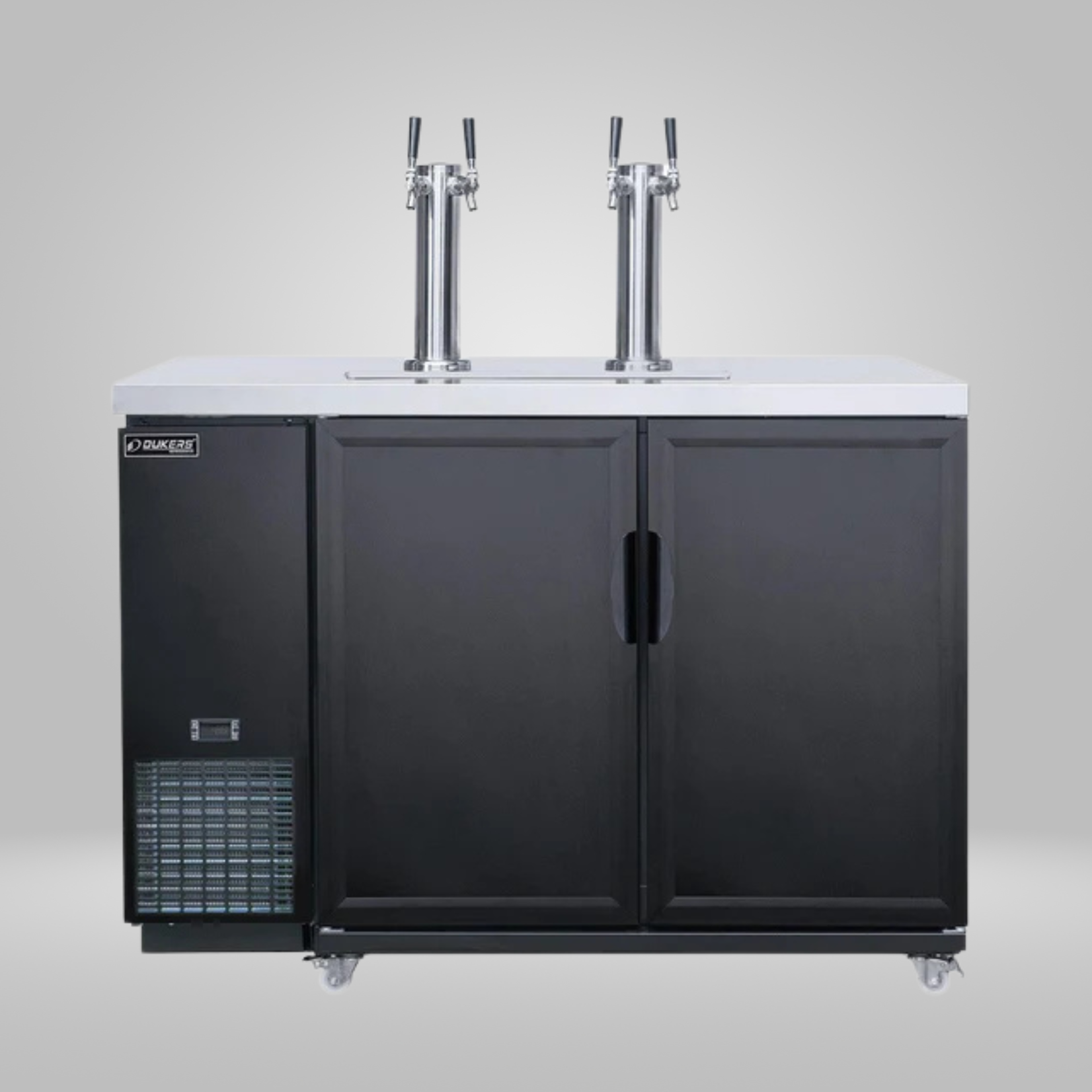 DUKERS DUKERS - 320 lbs Dual Tap Kegerator Beer Dispenser