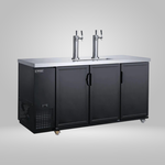 DUKERS DUKERS - 330 lbs Dual Tap Kegerator Beer Dispenser