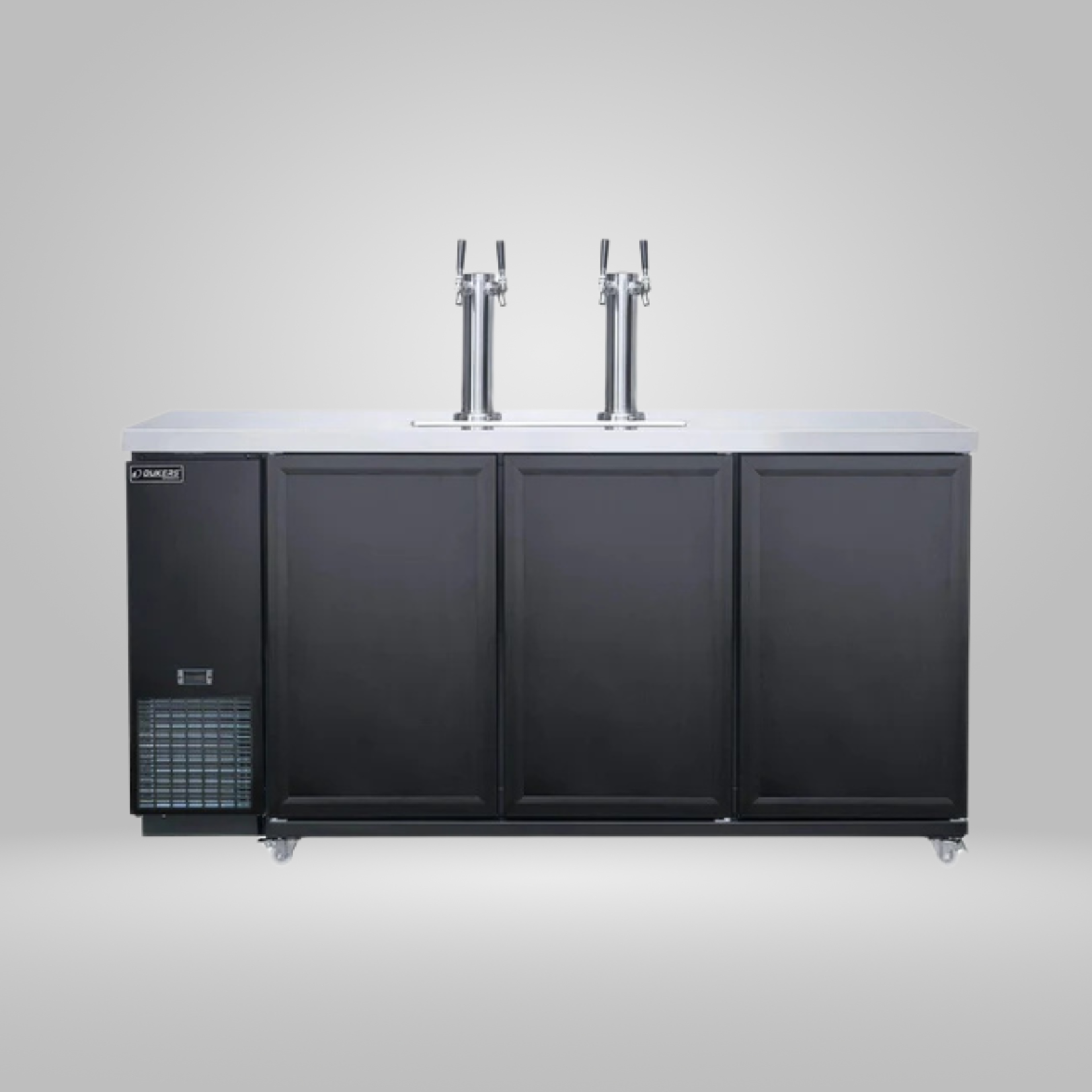 DUKERS DUKERS - 330 lbs Dual Tap Kegerator Beer Dispenser