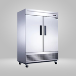 DUKERS DUKERS - 2-Door Commercial Refrigerator in Stainless Steel