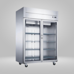 DUKERS DUKERS - Top Mount Glass 2-Door Commercial Reach-in Refrigerator