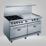 DUKERS DUKERS - 60" Gas Range with Four (4) Open Burners & 36" Griddle