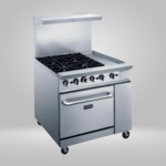 DUKERS DUKERS - 36" Gas Range with Four (4) Open Burners & 12" Griddle