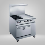 DUKERS DUKERS - 36" Gas Range with Two (2) Open Burners & 24" Griddle