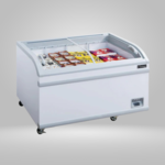 DUKERS DUKERS - Curved Commercial Chest Freezer in White