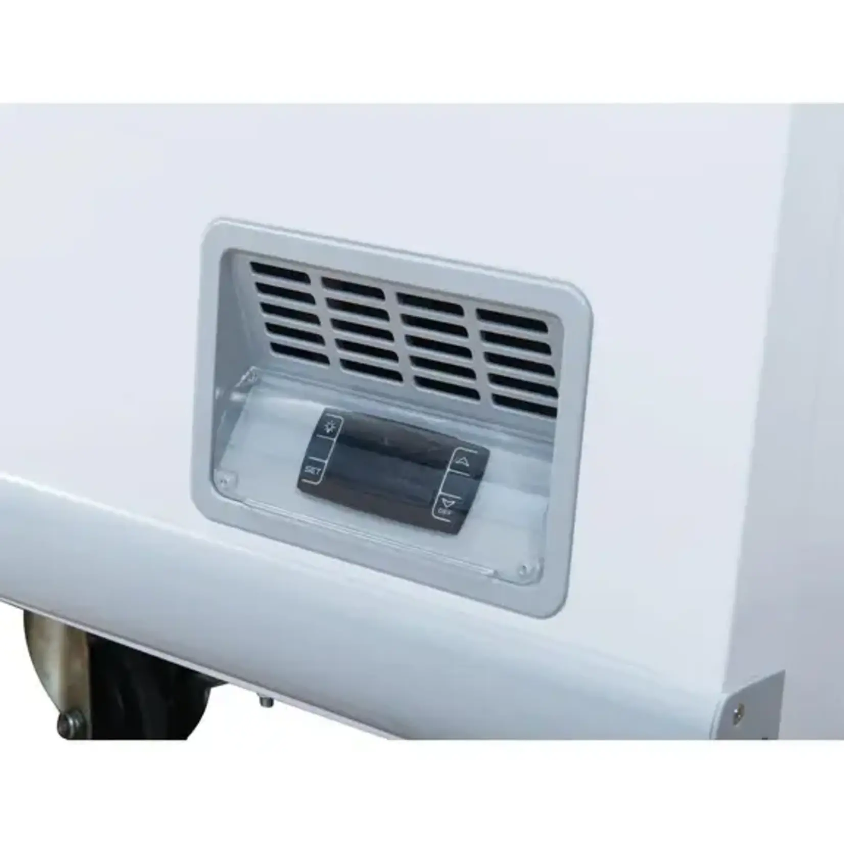 DUKERS DUKERS - Curved Commercial Chest Freezer in White