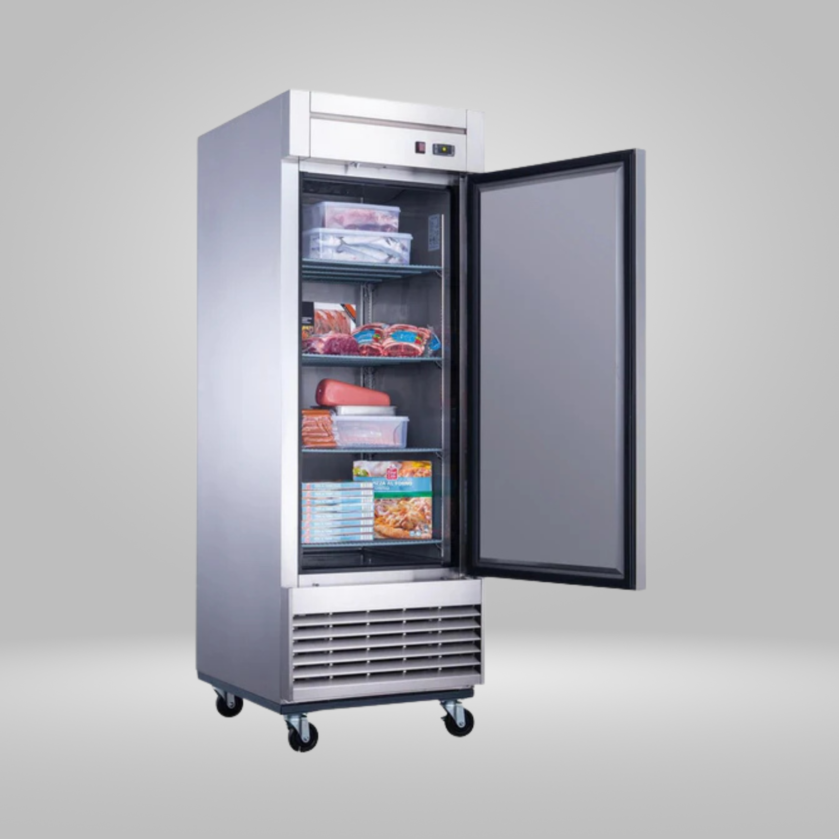 DUKERS DUKERS - Single Door Commercial Freezer in Stainless Steel