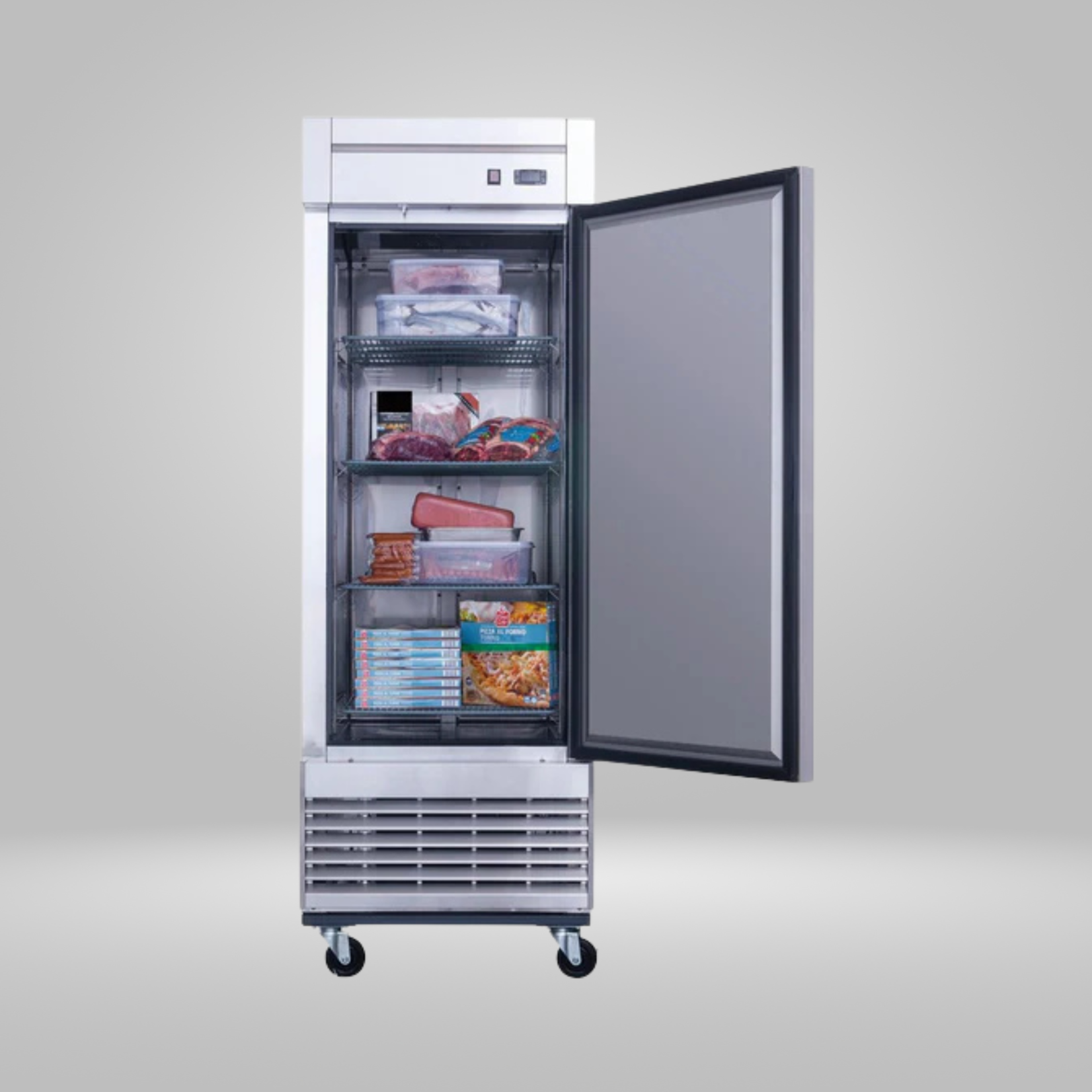 DUKERS DUKERS - Single Door Commercial Freezer in Stainless Steel