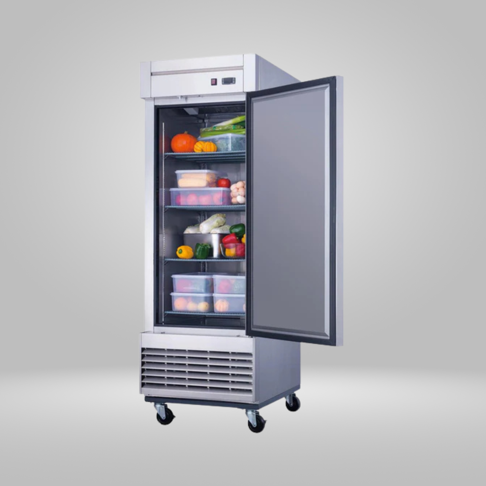 DUKERS DUKERS - Single Door Commercial Freezer in Stainless Steel