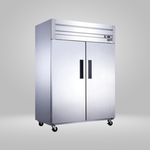 DUKERS DUKERS - Commercial 2-Door Top Mount Freezer in Stainless Steel