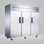 DUKERS DUKERS - Commercial 3-Door Top Mount Freezer in Stainless Steel