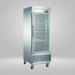 DUKERS DUKERS - Bottom Mount Glass Single Door Commercial Reach-in Freezer