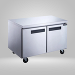 DUKERS DUKERS - 2-Door Undercounter Refrigerator in Stainless Steel