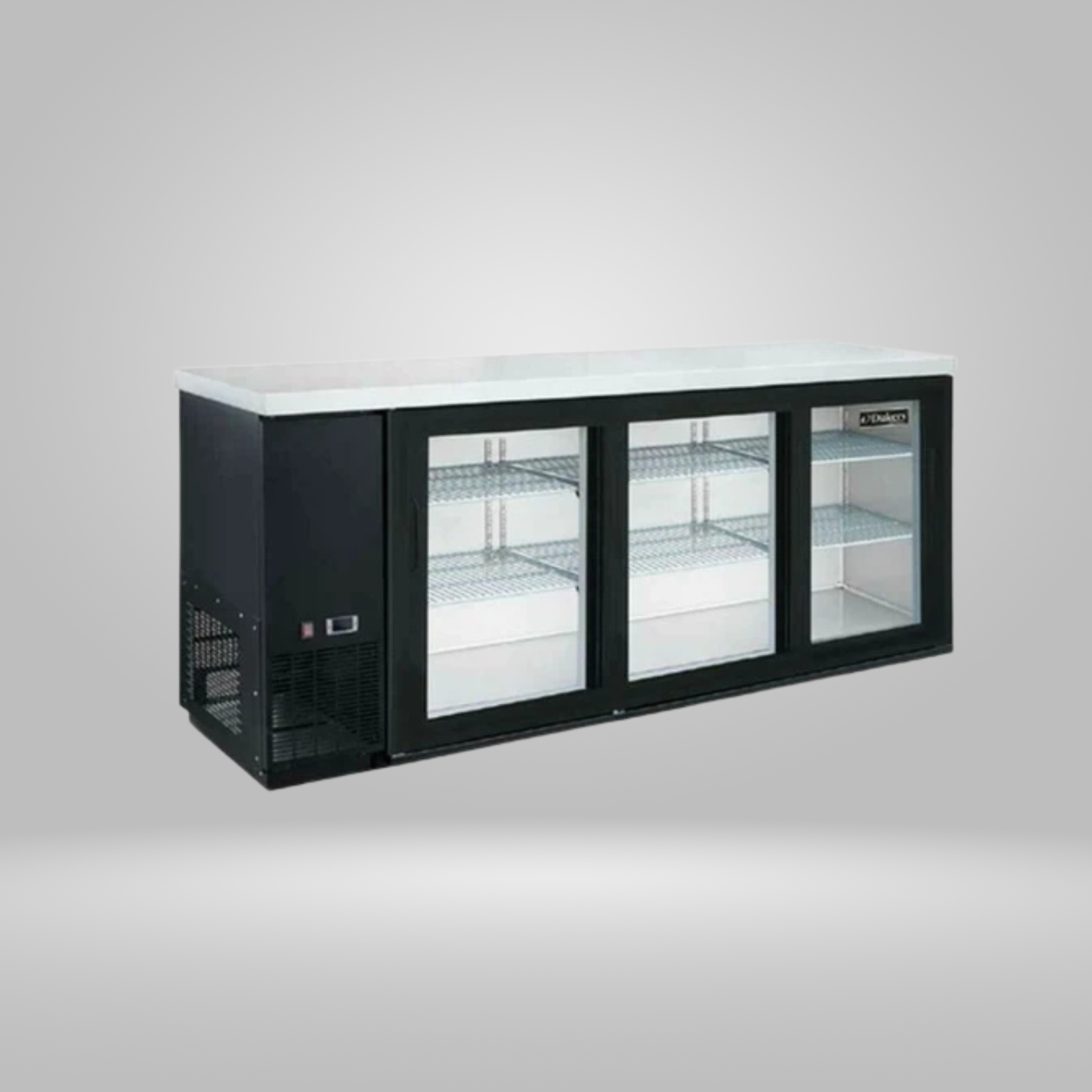 DUKERS DUKERS - 3 Door Bar and Beverage Cooler (Sliding Doors)