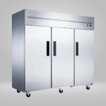 DUKERS DUKERS - 3-Door Top Mount Commercial Refrigerator in Stainless Steel