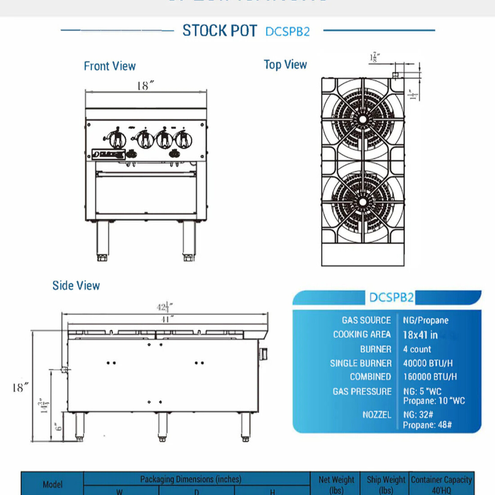 DUKERS DUKERS- Stock Pot Range