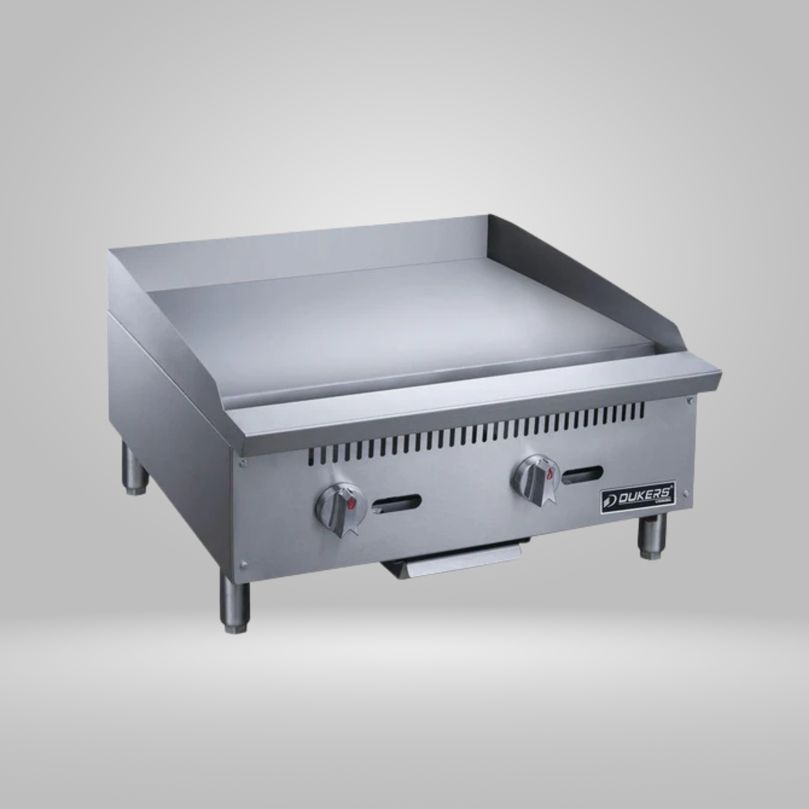 DUKERS DUKERS - 24 in. W Griddle with 2 Burners 1” thick