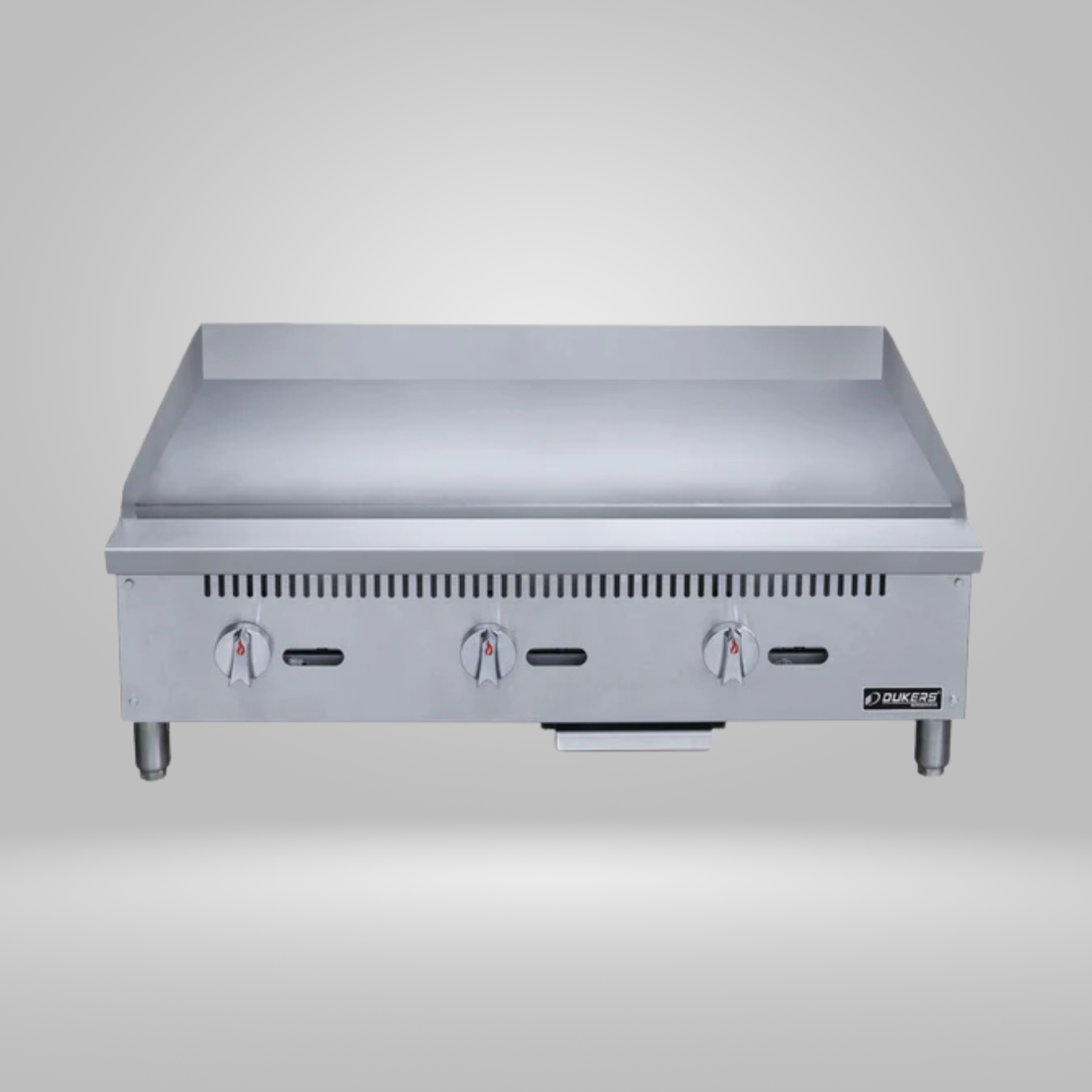 DUKERS DUKERS - 36 in. W Griddle with 3 Burners 1” thick