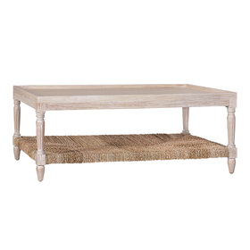 Beyond Borders Philipe Coffee Table- Weathered White
