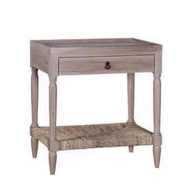 Beyond Borders Philipe Side Table- Weathered White