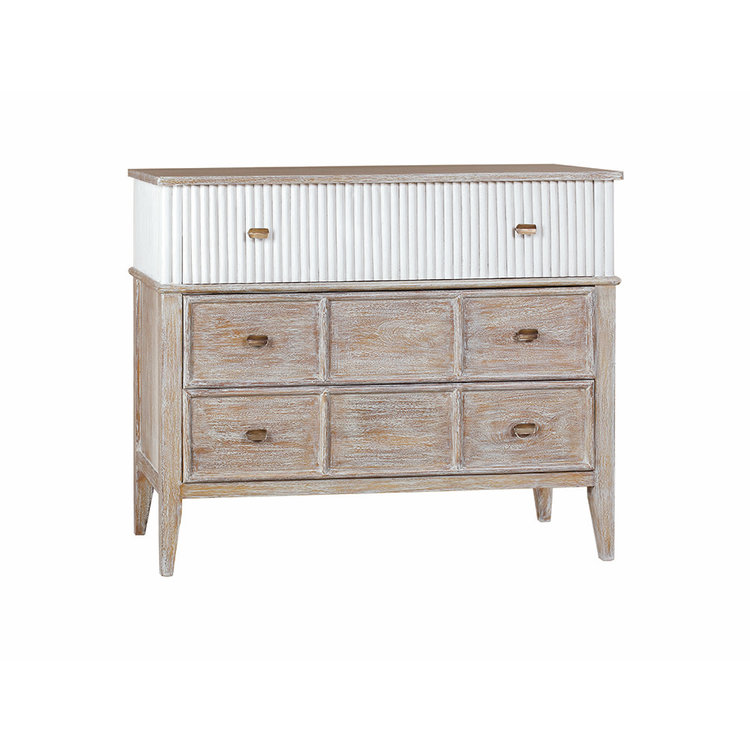 Beyond Borders Clara Rae 3 Drawer Chest- Cerused Gray