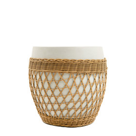 Beyond Borders Casey Round Side Table- Concrete