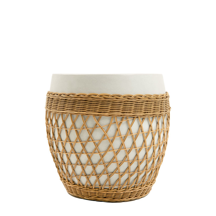 Beyond Borders Casey Round Side Table- Concrete